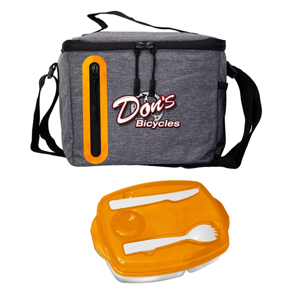 Locking Lid Oval Cooler Lunch Set