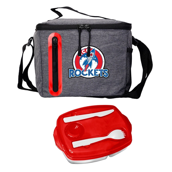 Locking Lid Oval Cooler Lunch Set