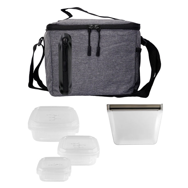 Portion Control & Food Bag Oval Cooler Lunch Set
