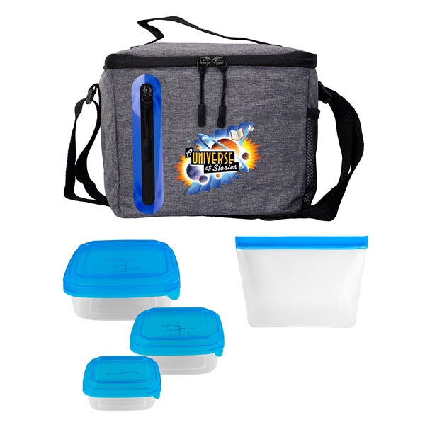 Portion Control & Food Bag Oval Cooler Lunch Set