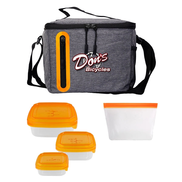 Portion Control & Food Bag Oval Cooler Lunch Set
