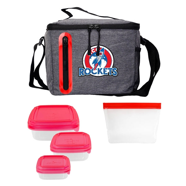 Portion Control & Food Bag Oval Cooler Lunch Set