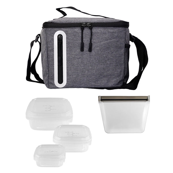 Portion Control & Food Bag Oval Cooler Lunch Set