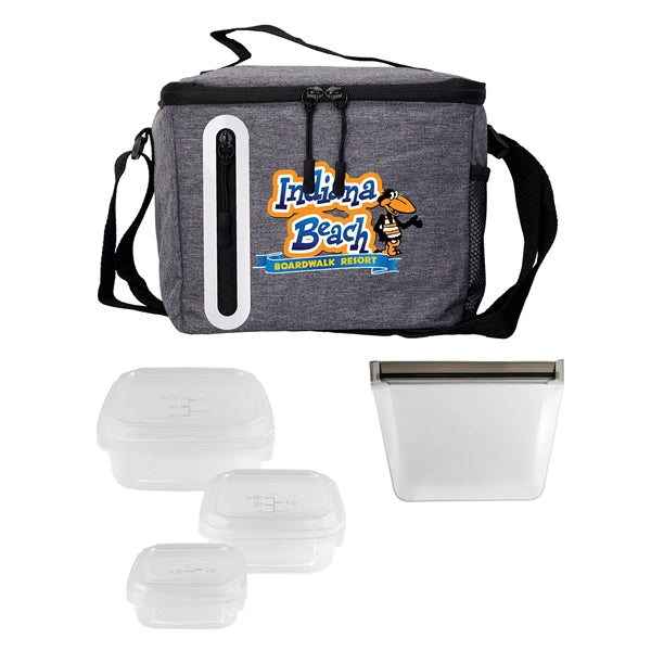 Portion Control & Food Bag Oval Cooler Lunch Set