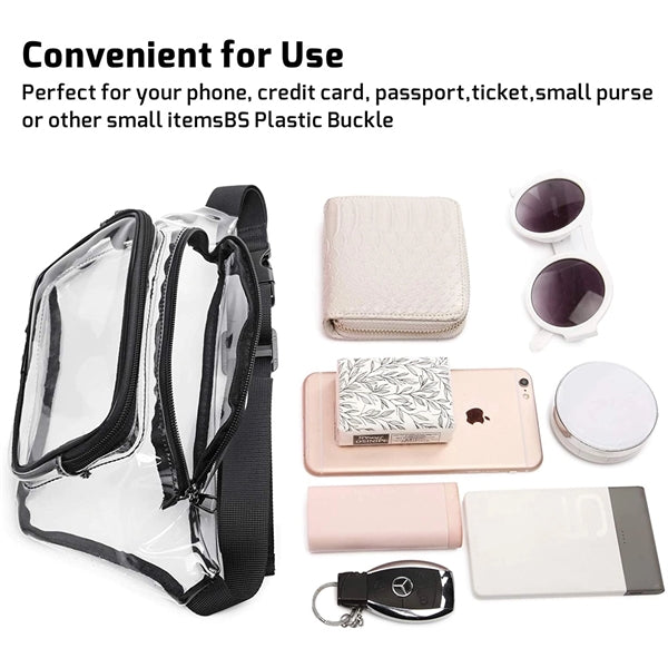 Transparent PVC waist bag