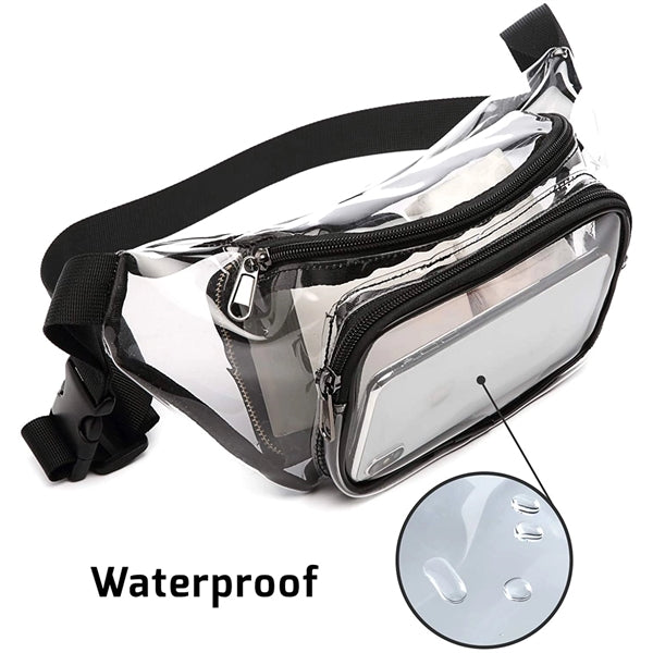Transparent PVC waist bag