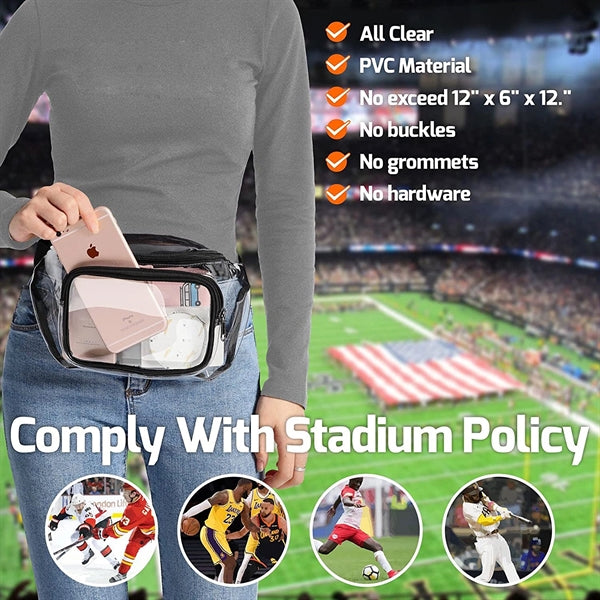 Transparent PVC waist bag