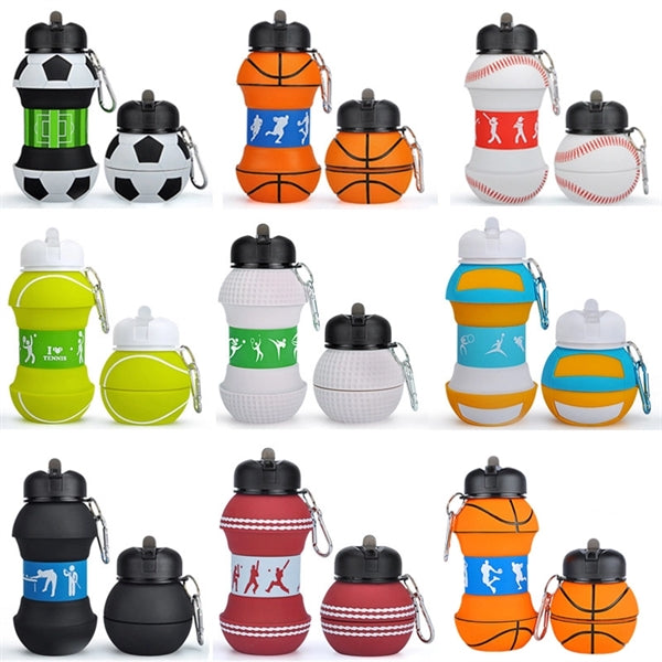 Collapsible Foldable Spherical Sports Water Bottle