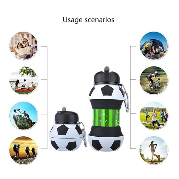 Collapsible Foldable Spherical Sports Water Bottle