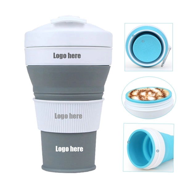 Collapsible Travel Cup Silicone Folding Sport Bottle
