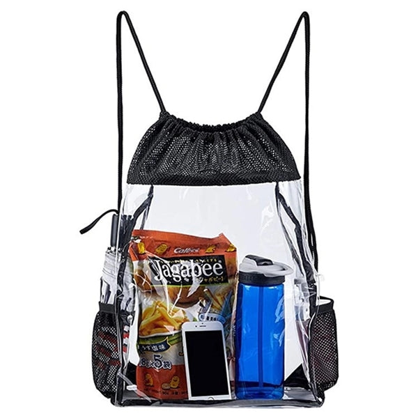 Clear Drawstring Backpack Waterproof PVC Bag