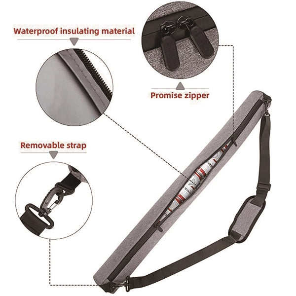 7-Can Insulated Cooler Golf Beer Sleeve