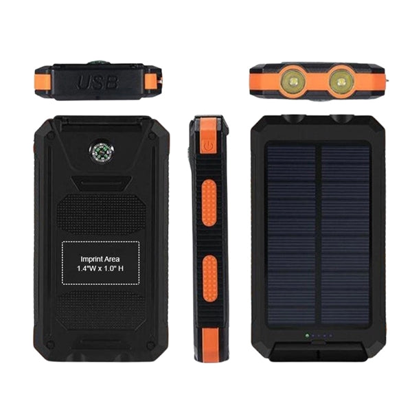 Solar Power Bank with LED-10000 mAh