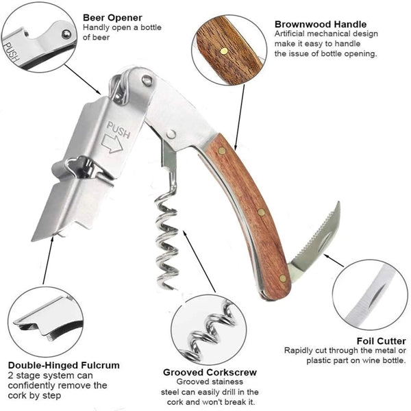 Multi-function Wine Beer Bottle Opener