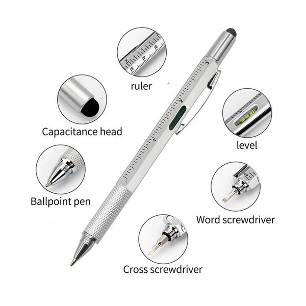 6 In 1 Stylus Ballpoint Pen