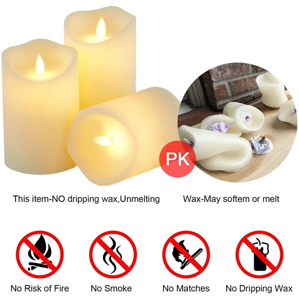 Flickering Flameless Candles 4 Inch
