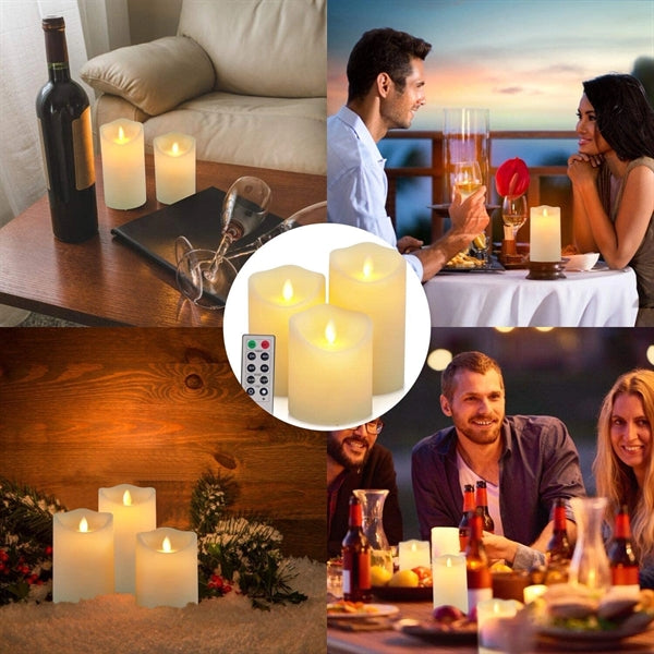 Flickering Flameless Candles 4 Inch