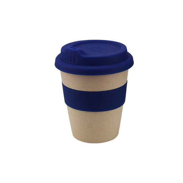 Eco-Friendly 8 oz Bamboo Fiber Coffee Cup W/Lid
