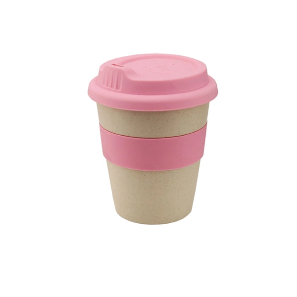 Eco-Friendly 8 oz Bamboo Fiber Coffee Cup W/Lid
