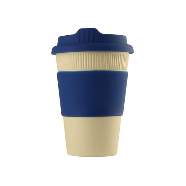 Eco-Friendly 12 oz Bamboo Fiber Coffee Cup W/Lid