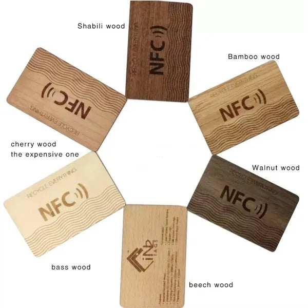Mr.Tap NFC Wood Digital Business Card, Social Media Card
