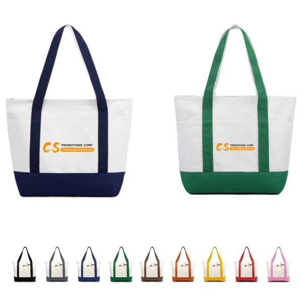 12oz Stylish Canvas Tote Bag Cotton Gift Pouch