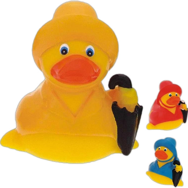 Rubber rainy day duck