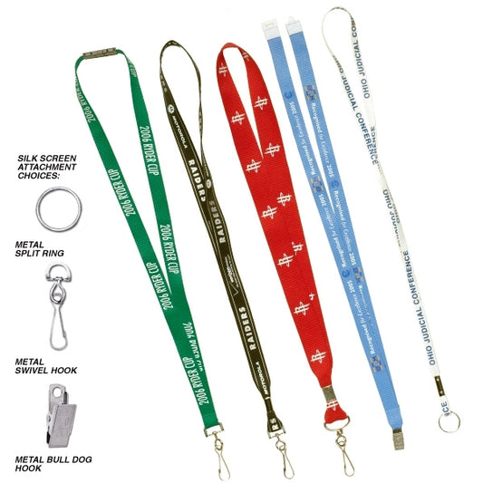 3/8" Silk Screen Lanyard