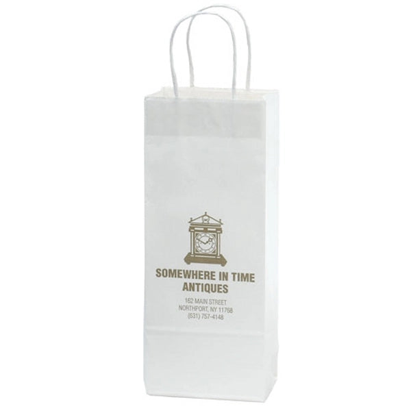 White Kraft Paper Shopping Bags