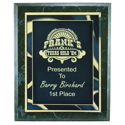 Black Marble Finish Plaque