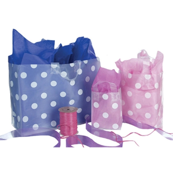 White Dot Soft Loop Handle Bag (16" x 6" x 12")