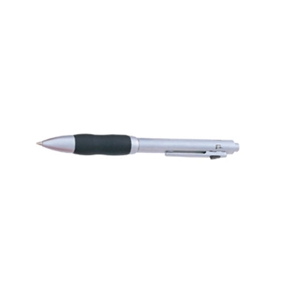 4-In-1 Dual Ball Pen, Stylus, and Pencil with Colored Grip
