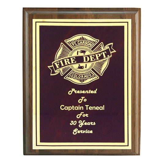 Genuine Walnut Plaque