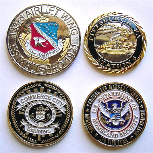 2 inch Die Struck Iron Challenge Coin