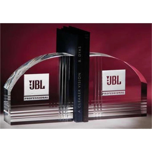 Foundation Optic Crystal Bookends