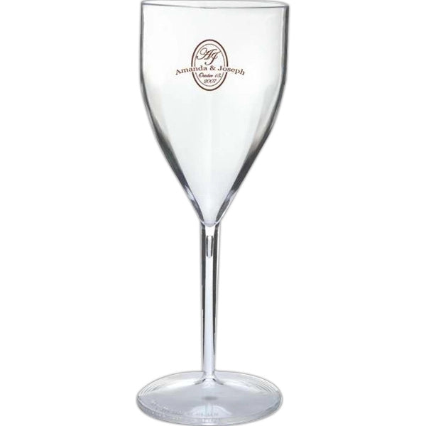 9 oz Wine Goblet Clear White or Black
