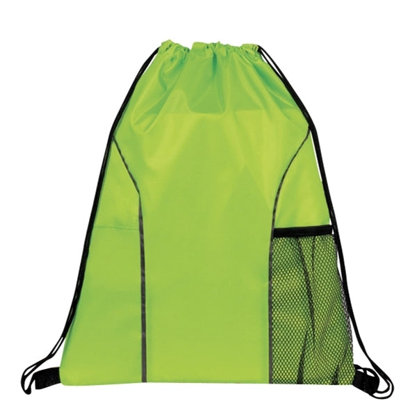 Dual Pocket Drawstring Backpack