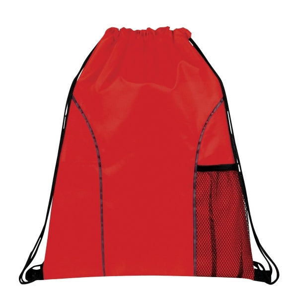 Dual Pocket Drawstring Backpack