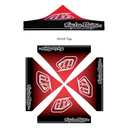 Superior full dye sublimated canopy top on 600 denier polyes