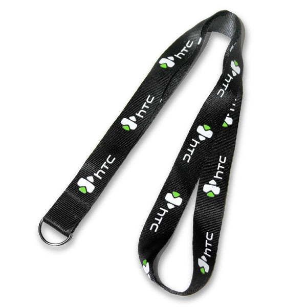 3/4" Wide Economy Flat Polyester Lanyard - Screen Printed