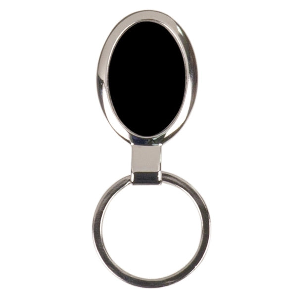Large Laser Engraved Oval Key Ring
