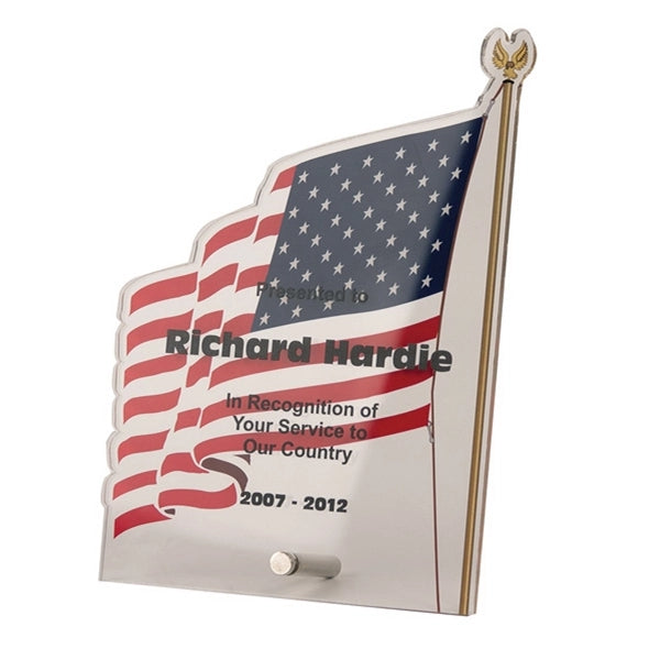 Acrylic Pin Flag Award
