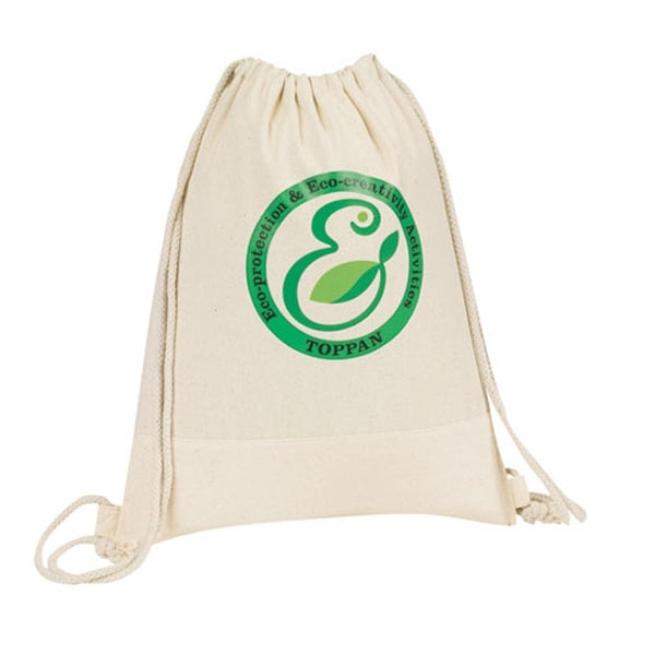 Go Green Canvas Drawstring Duffel Bag