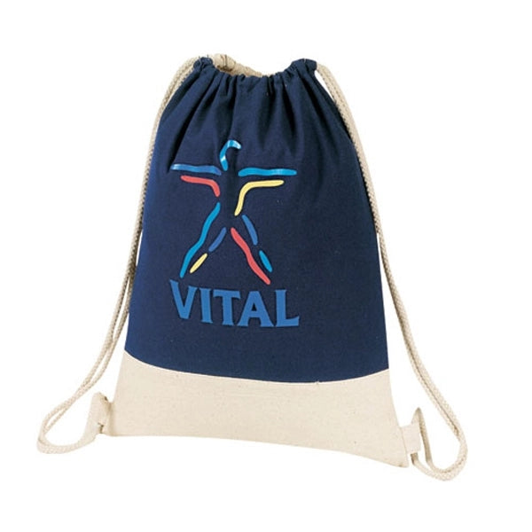 Go Green Canvas Drawstring Duffel Bag