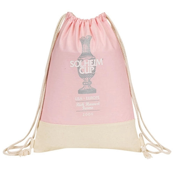 Go Green Canvas Drawstring Duffel Bag