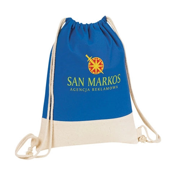Go Green Canvas Drawstring Duffel Bag