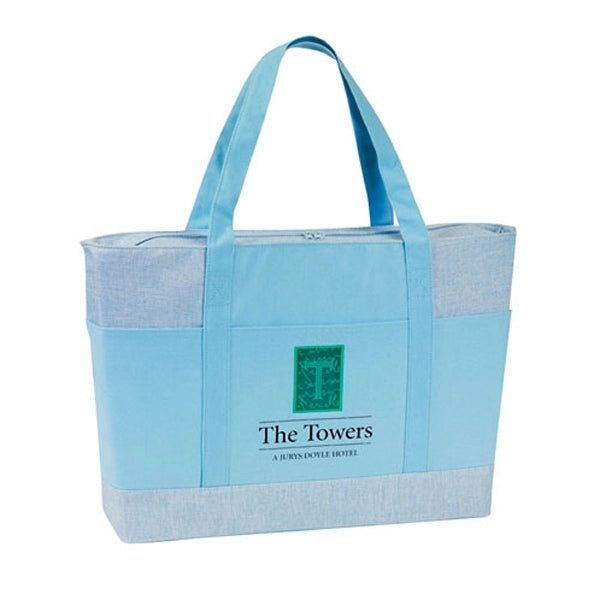Jute & Canvas Shopping Tote Bag