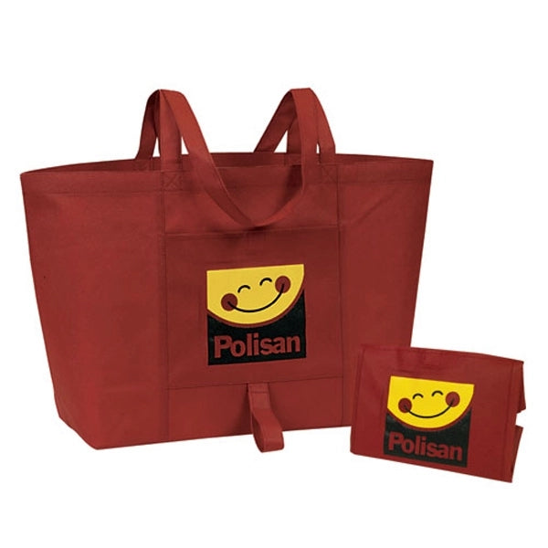 Eco-Green Fold-Up Shopping Tote
