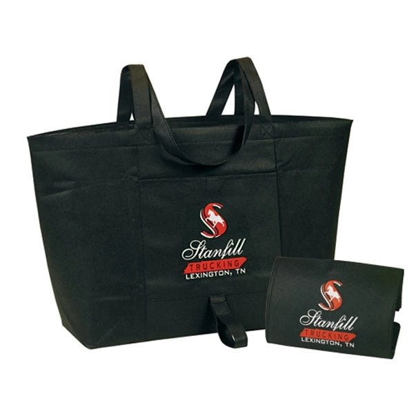 Eco-Green Fold-Up Shopping Tote