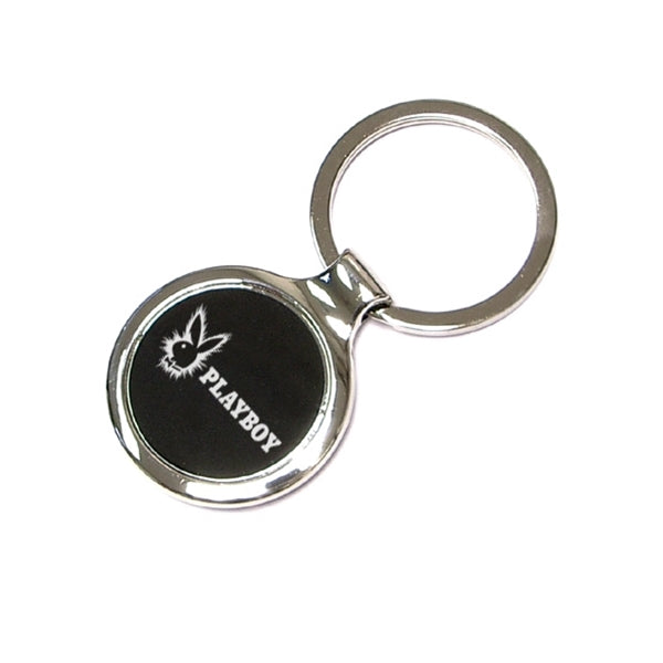 Chrome metal key chain